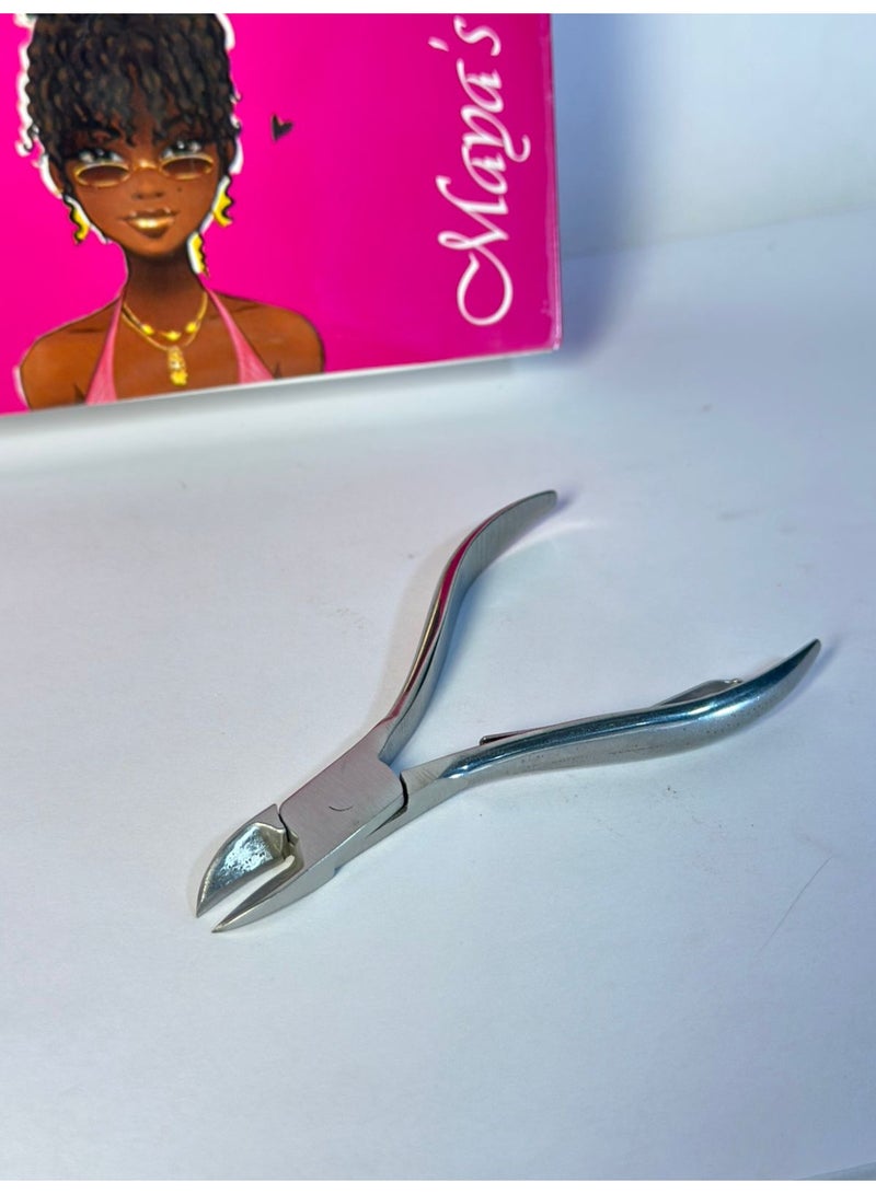 مقص أظافر، كماشة أظافر من الفولاذ المقاوم للصدأ، أداة حادة وناعمة لإزالة الجلد الميت عن الأظافر، أدوات احترافية للعناية بالأظافر، قطعة واحدة - Image 2